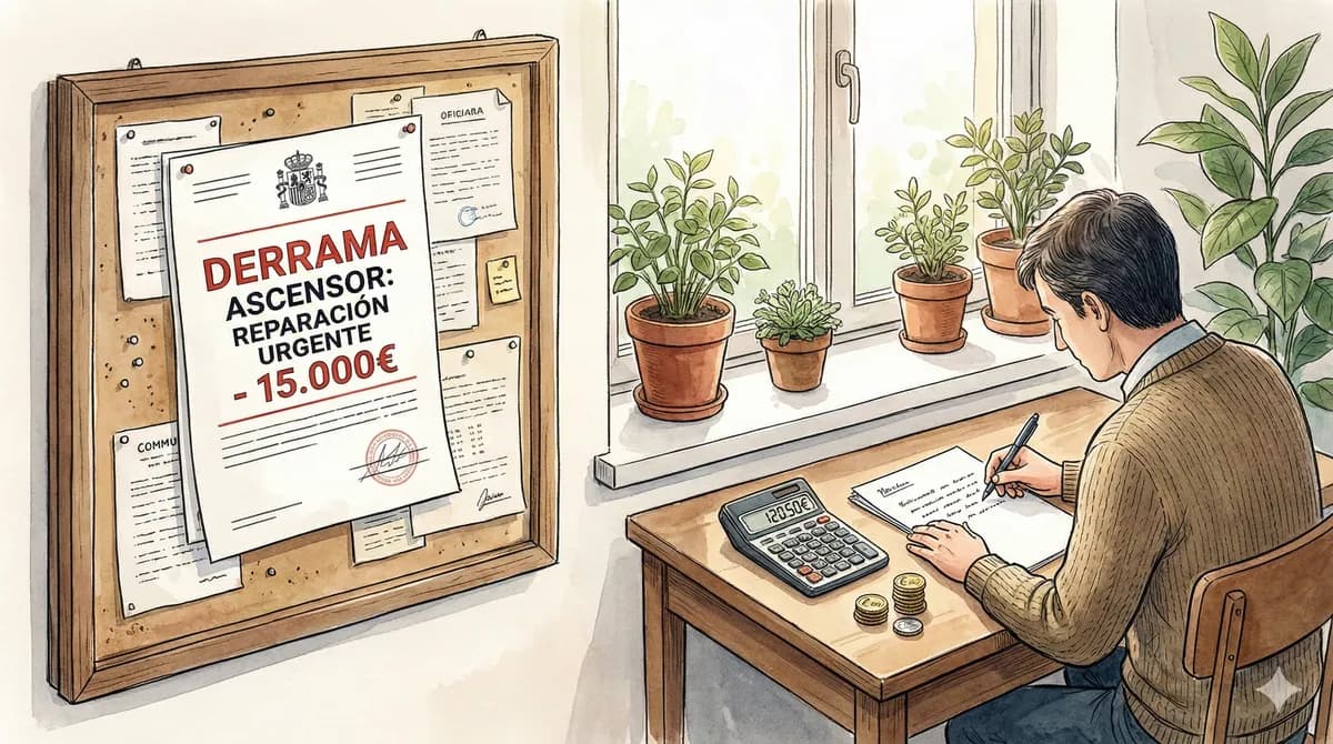 ¿Cuánto puede ser una derrama sin votación en junta?